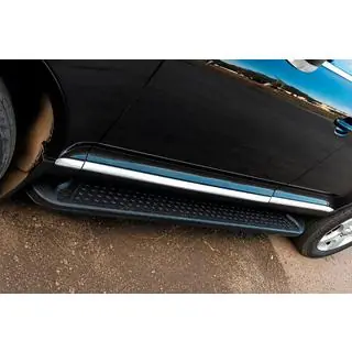 Praguri Laterale Allmond Black (2 buc, Aluminiu) Porsche Cayenne 2003–2010 foto 1