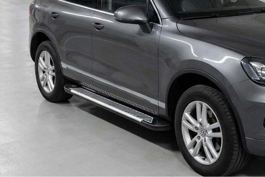 Porsche Cayenne 2003–2010 Praguri Laterale Line (2 buc, Aluminiu) Image