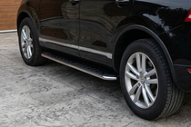 Porsche Cayenne 2003–2010 Praguri Laterale Maydos V1 (2 buc, Aluminiu si Otel Inoxidabil) foto 1