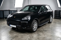 Porsche Cayenne 2010-2017 Praguri Laterale Bosphorus Black (2 buc, Aluminiu) foto 1