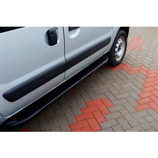 Praguri Laterale Allmond Black (2 buc, Aluminiu) Renault Kangoo 1998-2008 foto 1