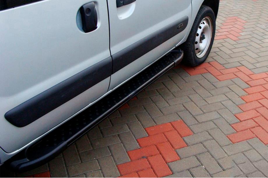 Renault Kangoo 1998-2008 Praguri Laterale Allmond Black (2 buc, Aluminiu) Image