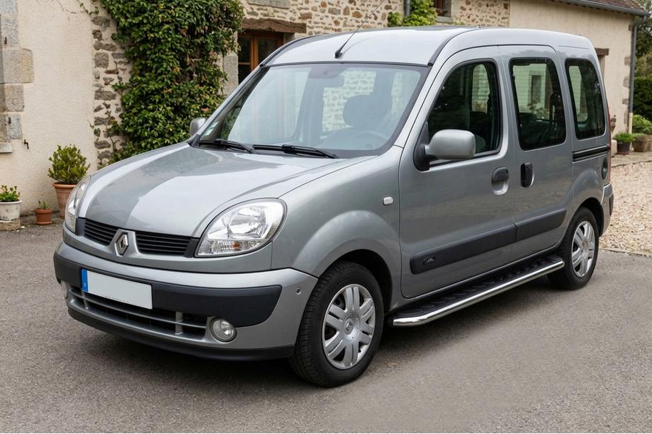 Renault Kangoo 1998-2008 Praguri Laterale Maydos V1 (2 buc, Aluminiu si Otel Inoxidabil) Image