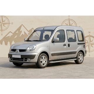 Praguri Laterale Tayga Grey (2 buc, Aluminiu) Renault Kangoo 1998-2008 foto 1