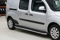 Renault Kangoo 2008–2020 Praguri Laterale Maydos V1 (2 buc, Aluminiu si Otel Inoxidabil) foto 1