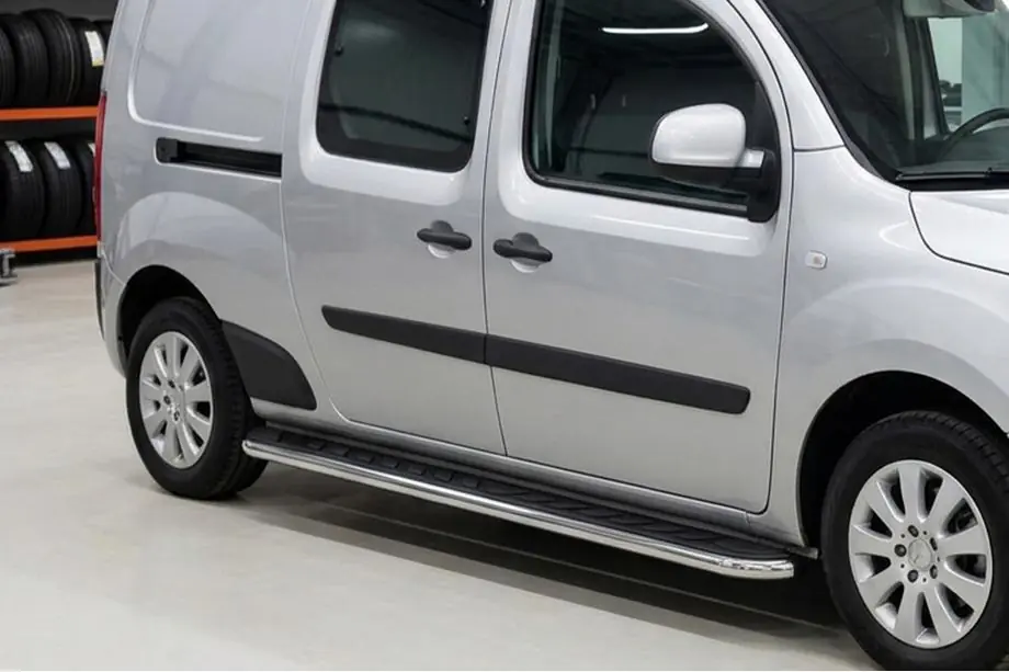 Renault Kangoo 2008–2020 Praguri Laterale Maydos V1 (2 buc, Aluminiu si Otel Inoxidabil) Image