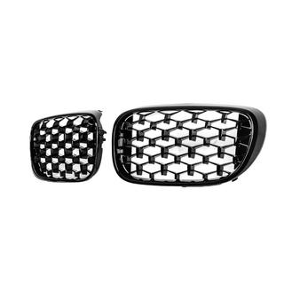 Grile Diamond Black (2016-2019, Negru Lucios) BMW 7 Series G11/G12 2015-2022 foto 3
