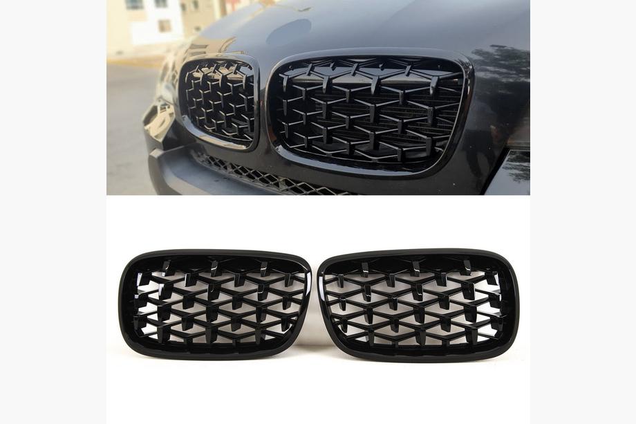 BMW X6 E71 2008–2014 Rinichi Diamond Black (Negru Lucios) Image