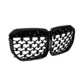 Grile radiator Diamond Black (2018-2022, Negru Lucios) foto 4