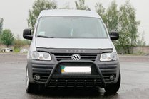 Volkswagen Caddy 2004-2010 Bull Bar WT004 Negru (Otel Inoxidabil) foto 2