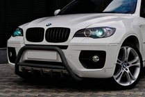BMW X6 E71 2008–2014 Bullbar WT003 Negru Inox foto 1