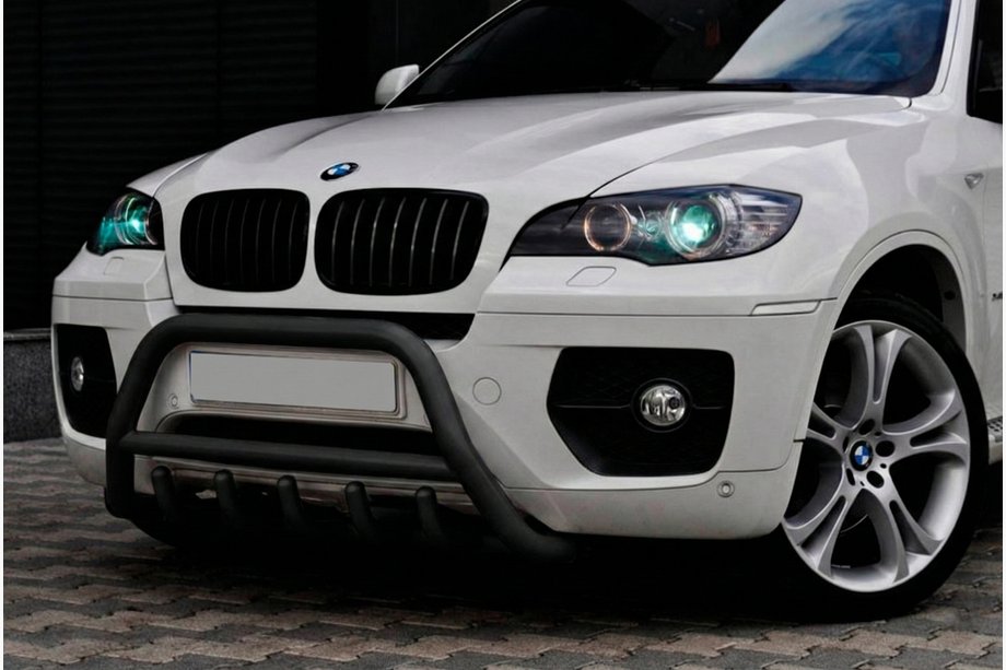 BMW X6 E71 2008–2014 Bullbar WT003 Negru Inox Image