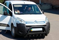 Citroen Berlingo 2008-2018 Bull Bar WT004 Negru (Otel Inoxidabil) foto 3