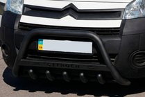 Citroen Berlingo 2008-2018 Bull Bar WT004 Negru (Otel Inoxidabil) foto 1