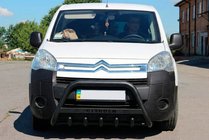 Citroen Berlingo 2008-2018 Bull Bar WT004 Negru (Otel Inoxidabil) foto 2