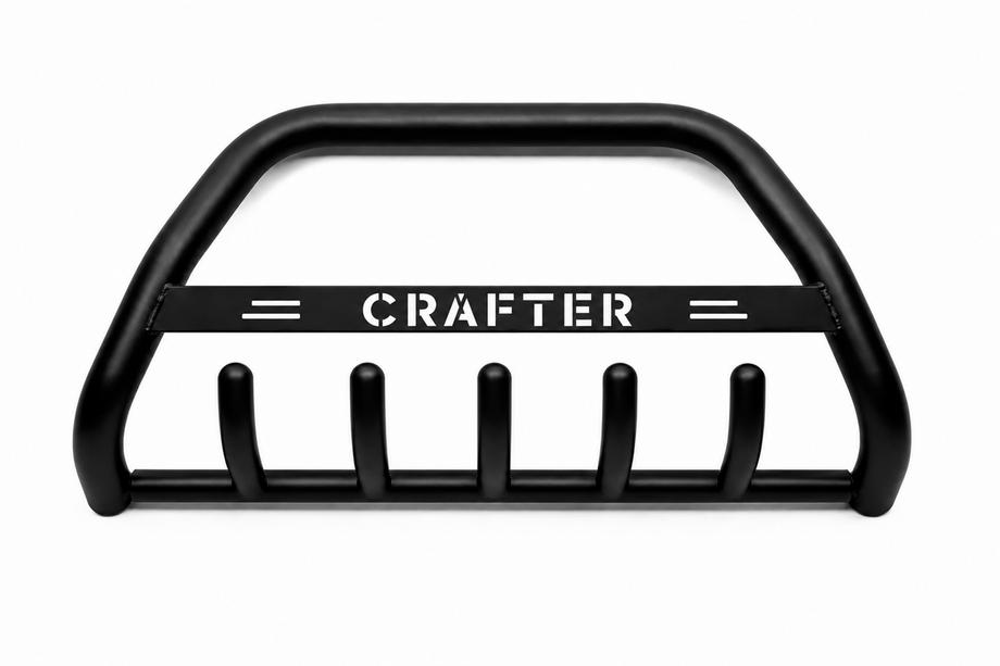 Volkswagen Crafter 2006-2016 Bull Bar WT004 Negru (Otel Inoxidabil) Image