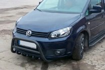Volkswagen Caddy 2010-2015 Bullbar WT003 Negru Inox foto 1