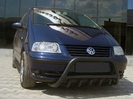 Volkswagen Sharan 1995-2010 Bullbar WT003 Negru Inox foto 1