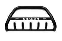Volkswagen Sharan 1995-2010 Bull Bar WT004 Negru (Otel Inoxidabil) foto 4