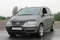 Volkswagen Sharan 1995-2010 Bull Bar WT004 Negru (Otel Inoxidabil) foto 3