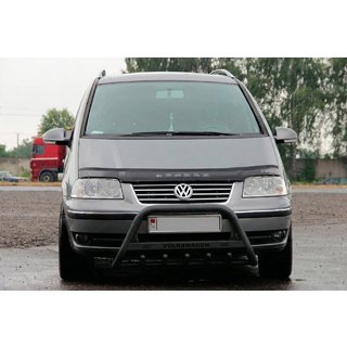 Bull Bar WT004 Negru (Otel Inoxidabil) Volkswagen Sharan 1995-2010 foto 2
