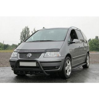 Bull Bar WT004 Negru (Otel Inoxidabil) Volkswagen Sharan 2010-2023 foto 2