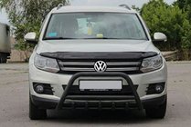 Volkswagen Tiguan 2007-2016 Bullbar WT003 Negru Inox foto 4