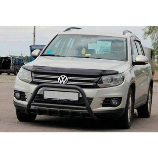 Bullbar WT003 Negru Inox Volkswagen Tiguan 2007-2016 foto 2