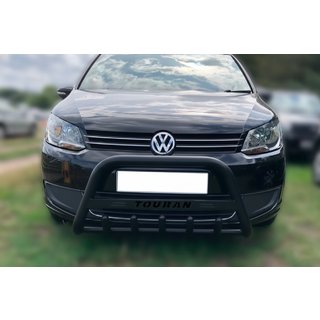 Bull Bar WT004 Negru (Otel Inoxidabil) Volkswagen Touran 2003-2010 foto 1