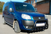 Fiat Doblo I 2005-2010 Bullbar WT003 Negru Inox foto 1