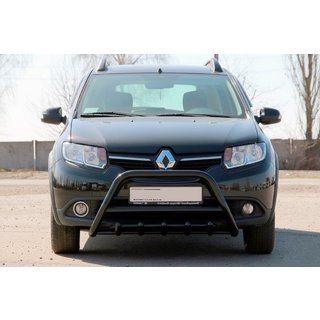 Bullbar WT003 Negru Inox Dacia Sandero 2013-2020 foto 2