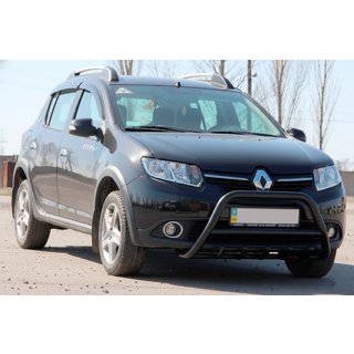 Bullbar WT003 Negru Inox Dacia Sandero 2013-2020 foto 3