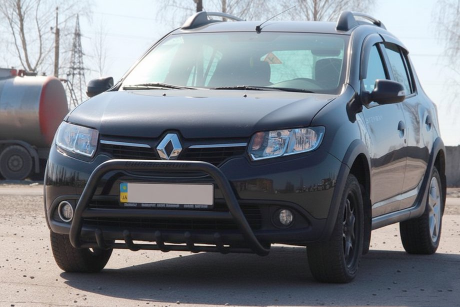 Dacia Sandero 2013-2020 Bullbar WT003 Negru Inox Image