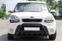 Kia Soul I 2008-2013 Bull Bar WT004 Negru (Otel Inoxidabil) foto 1