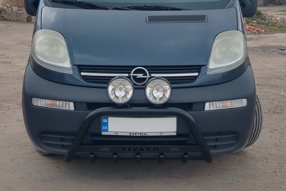 Opel Vivaro 2001–2015 Bull Bar WT004 Negru (Otel Inoxidabil) Image
