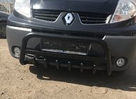 Renault Trafic 2001–2015 Bull Bar WT004 Negru (Otel Inoxidabil) foto 5