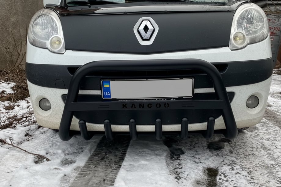 Renault Kangoo 2008–2020 Bull Bar WT004 Negru (Otel Inoxidabil) Image
