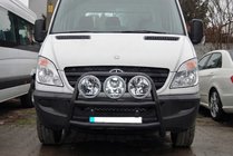 Mercedes Sprinter W906 2006–2018 Bullbar inalt WT018 Negru (otel inoxidabil) foto 2