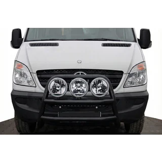 Bullbar inalt WT018 Negru (otel inoxidabil) foto 1