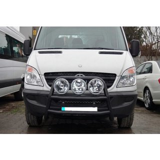 Bullbar inalt WT018 Negru (otel inoxidabil) foto 2