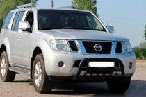 Nissan Navara 2006-2015 Bullbar WT008 Negru (Otel Inoxidabil) foto 3
