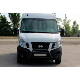 Bullbar WT018 Negru (Otel Inoxidabil) Opel Movano 2010-2021 foto 3