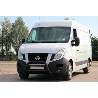 Bullbar WT018 Negru (Otel Inoxidabil) Opel Movano 2010-2021 foto 2