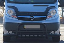 Renault Trafic 2001–2015 Bull bar Exclusive Black (inox) foto 3