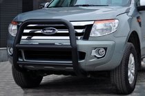 Ford Ranger 2011–2022 Protectie Fata WT018 Negru (Otel Inoxidabil) foto 3