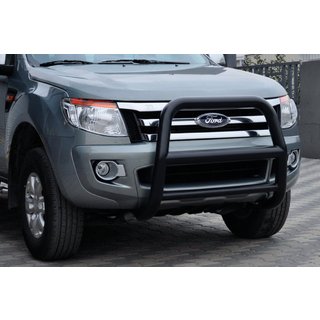 Protectie Fata WT018 Negru (Otel Inoxidabil) Ford Ranger 2011–2022 foto 1