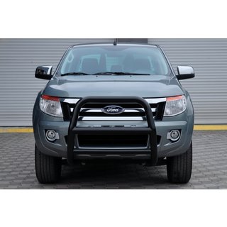 Protectie Fata WT018 Negru (Otel Inoxidabil) Ford Ranger 2011–2022 foto 2