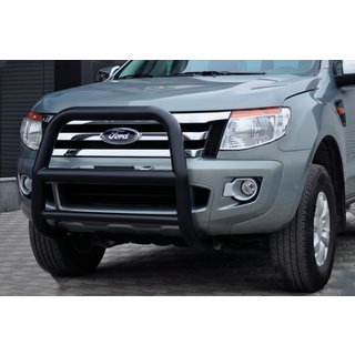 Protectie Fata WT018 Negru (Otel Inoxidabil) Ford Ranger 2011–2022 foto 3