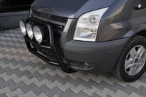 Ford Transit 2000–2014 Bullbar WT018 Negru (2006-2014, Otel Inoxidabil) foto 3