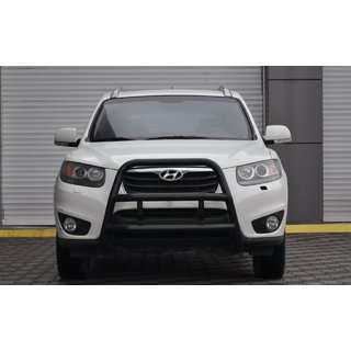 Bullbar WT018 Negru (Otel Inoxidabil) Hyundai Santa Fe 2 2006-2012 foto 2